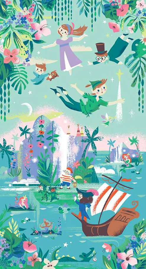 Forever Neverland Panel by Jill Howarth for Riley Blake Designs