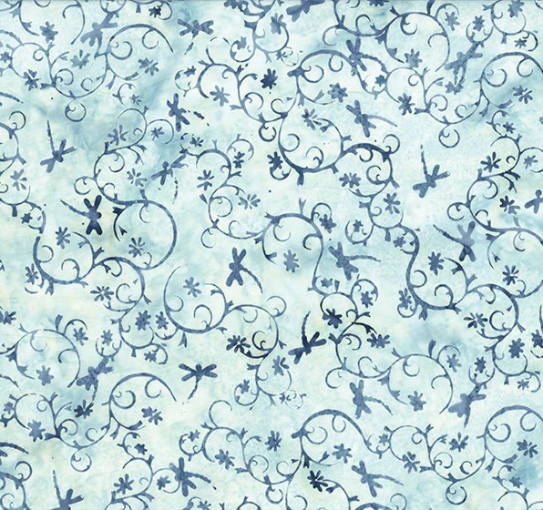 Frog Pond Jelly Batik Daisy Chain Ice by Susan Claire for Hoffman Fabircs