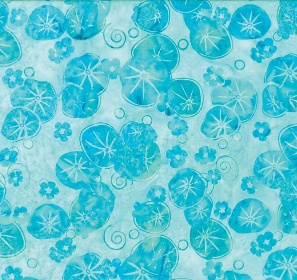 Frog Pond Jelly Batiks Lily Pads Acapulo by Susan Claire for Hoffman Fabrics