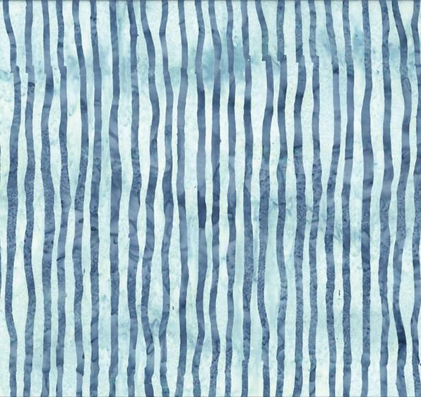 Frog Pond Jelly Batik Stripe Ice by Susan Claire for Hoffman Fabrics