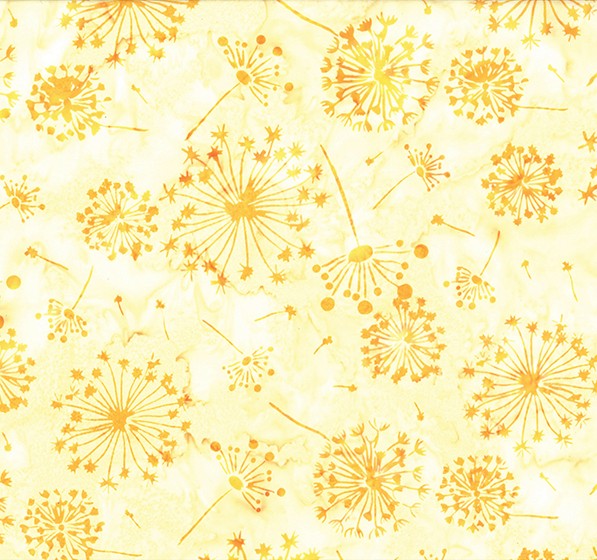 Frog Pond Jelly Batik Dandelion Sun by Susan Claire for Hoffman Fabrics