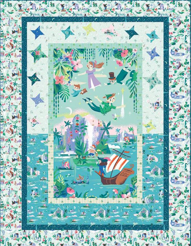 Forever Neverland Boxed Panel Quilt Kit from Riley Blake Designs
