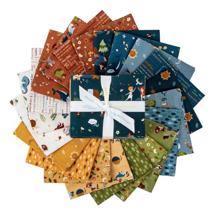Created With Love Fat Quarter Bundle by Jennifer Long for Riley Blake Designs