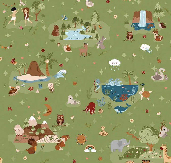 Created With Love Main Grass by Jennifer Long for Riley Blake Designs