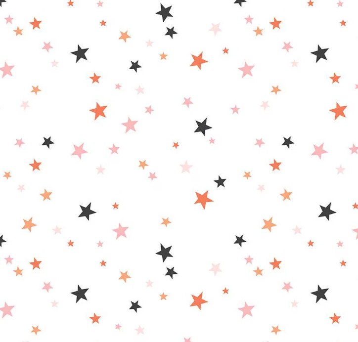 Hey Pumpkin Wide Back Stars White by My Mind's Eye for Riley Blake Designs