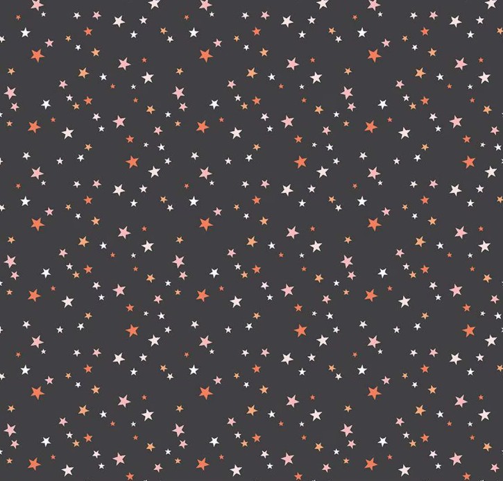 Hey Pumpkins Stars Charcoal by My Mind's Eye for Riley Blake Designs