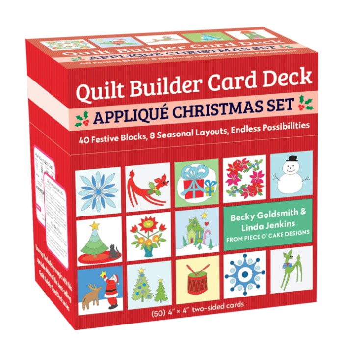 Quilt Builder Card Deck Applique Christmas Set