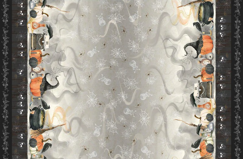 Hocus Pocus Spooky Border Print by Deane Beesley for P&B Textiles