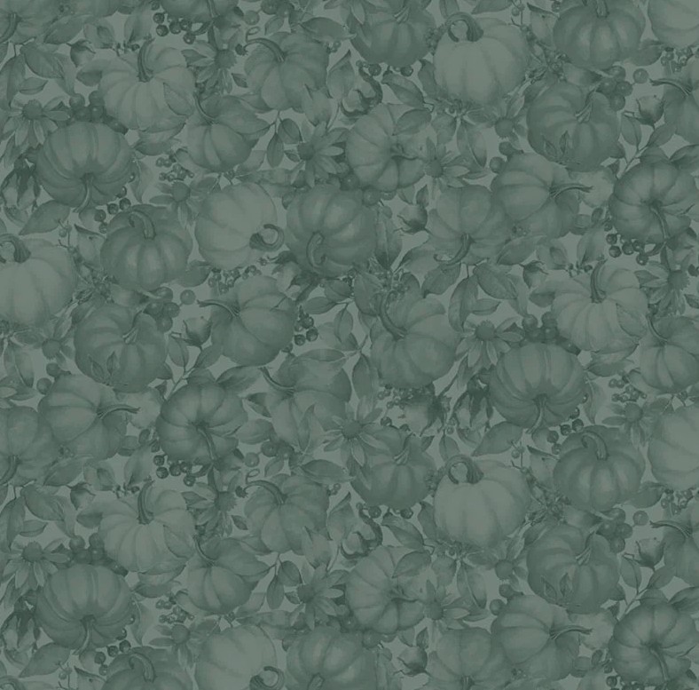 Bountiful Tonal Pumpkins Dark Teal by Sandy Clough for P&B Textiles
