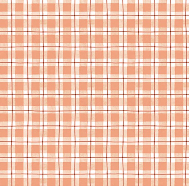 Bountiful Pumpkin Plaid Orange by Sandy Clough for P&B Textiles