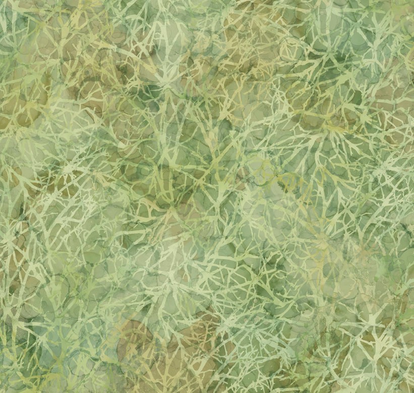 Autumn Breeze Branches Light Green by Deborah Edwards & Melanie Samra for Northcott Fabrics