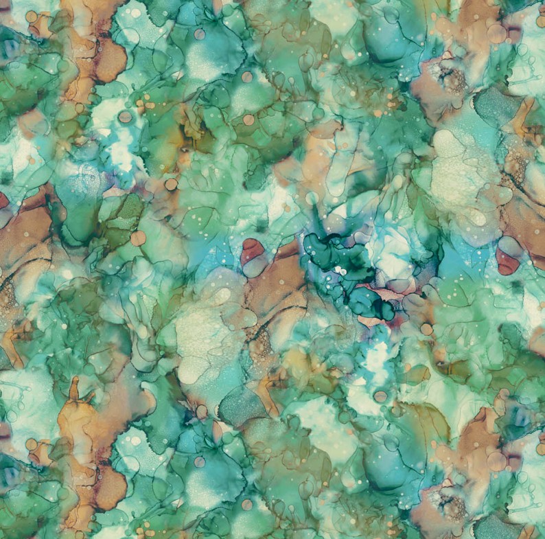 Autumn Breeze Large Texture Teal by Deborah Edwards & Melanie Samra for Northcott Fabrics