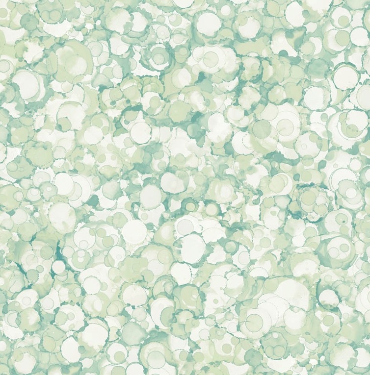 Autumn Breeze Bubbles Green by Deborah Edwards & Melanie Samra for Northcott Fabrics