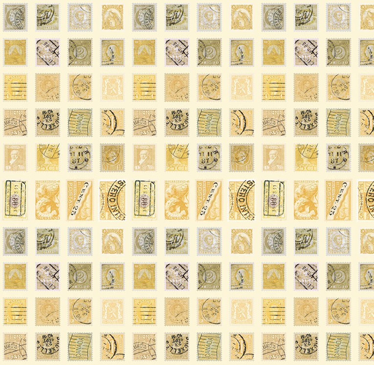 Palette Yellow Stamps Yellow by Tim Holtz for FreeSpirit Fabrics