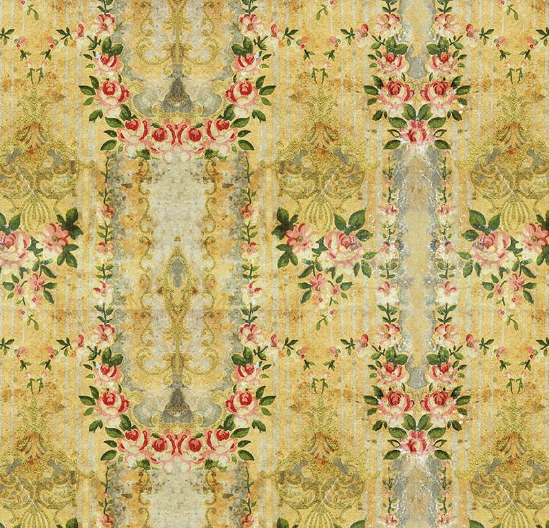 Palette Yellow Wallpaper Yellow by Tim Holtz for FreeSpirit Fabrics