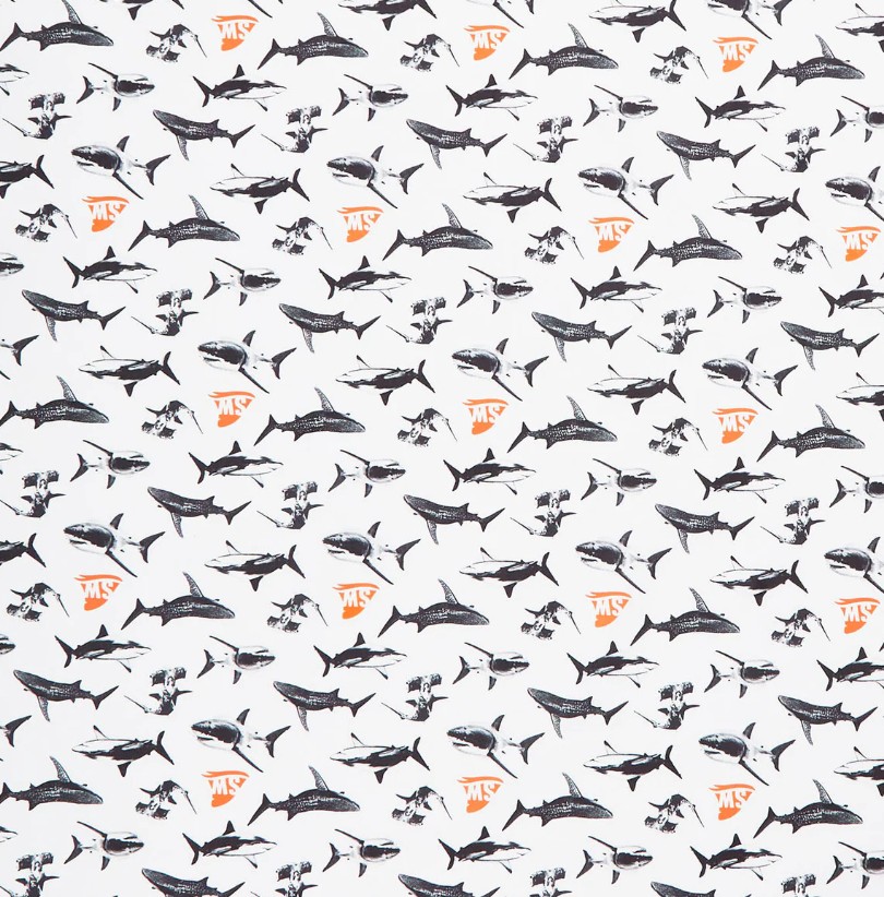 Shark Week Predators White from Camelot Fabrics