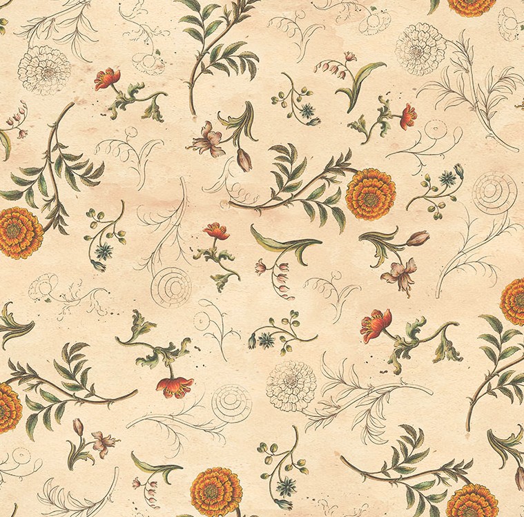 Palette Orange Sketchbook Orange by Tim Holtz for FreeSpirit Fabrics