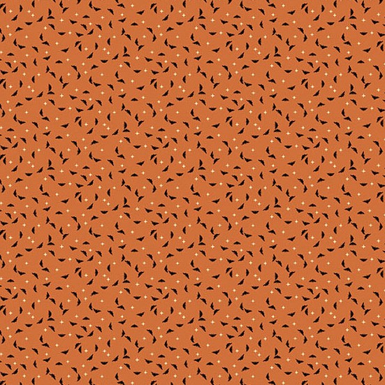 Midnight Moon Bats Pumpkin from Andover Fabrics