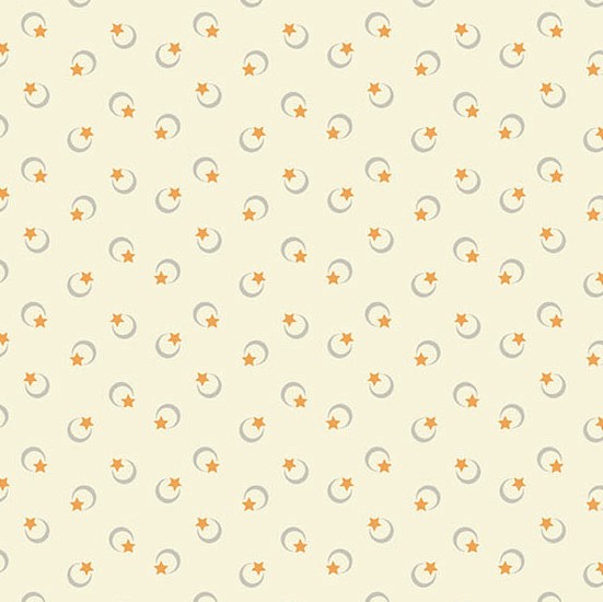 Midnight Moon Celestial Cream from Andover Fabrics