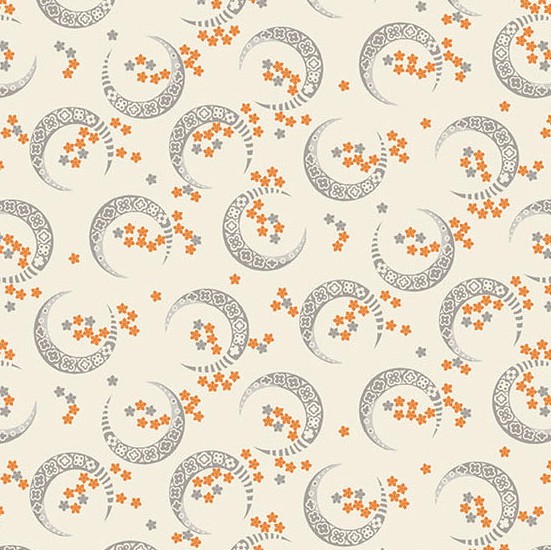 Midnight Moon Crescent Moon Dawn from Andover Fabrics