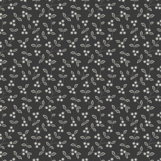Midnight Moon Vine Soot from Andover Fabrics