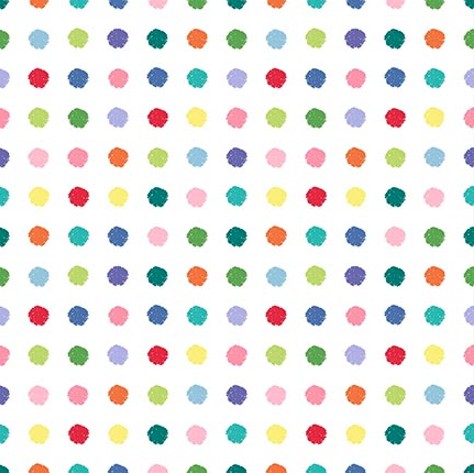 Born to be Wild Fuzzy Dots Multi by Delphine Cubitt for Henry Glass Fabrics