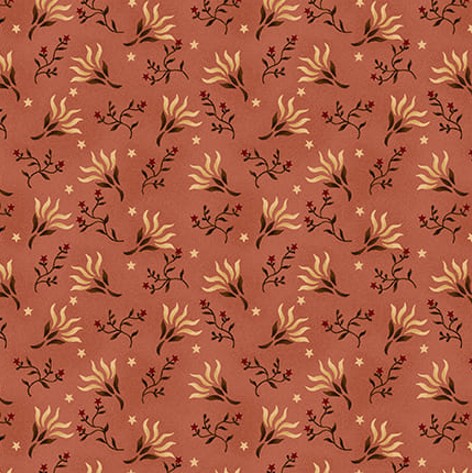 Scrap Basket Favorites Tossed Clover Pink by Kim Diehl for Henry Glass Fabrics