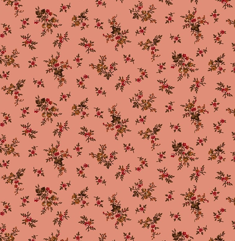 Scrap Basket Favorites Vintage Floral Pink by Kim Diehl for Henry Glass Fabrics