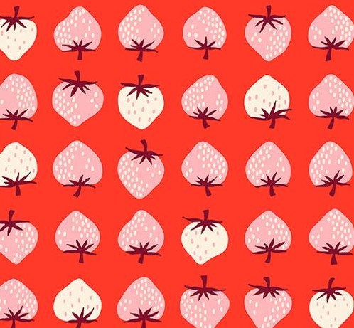 Strawberry Retro Strawberry Lollipop by Ruby Star Society