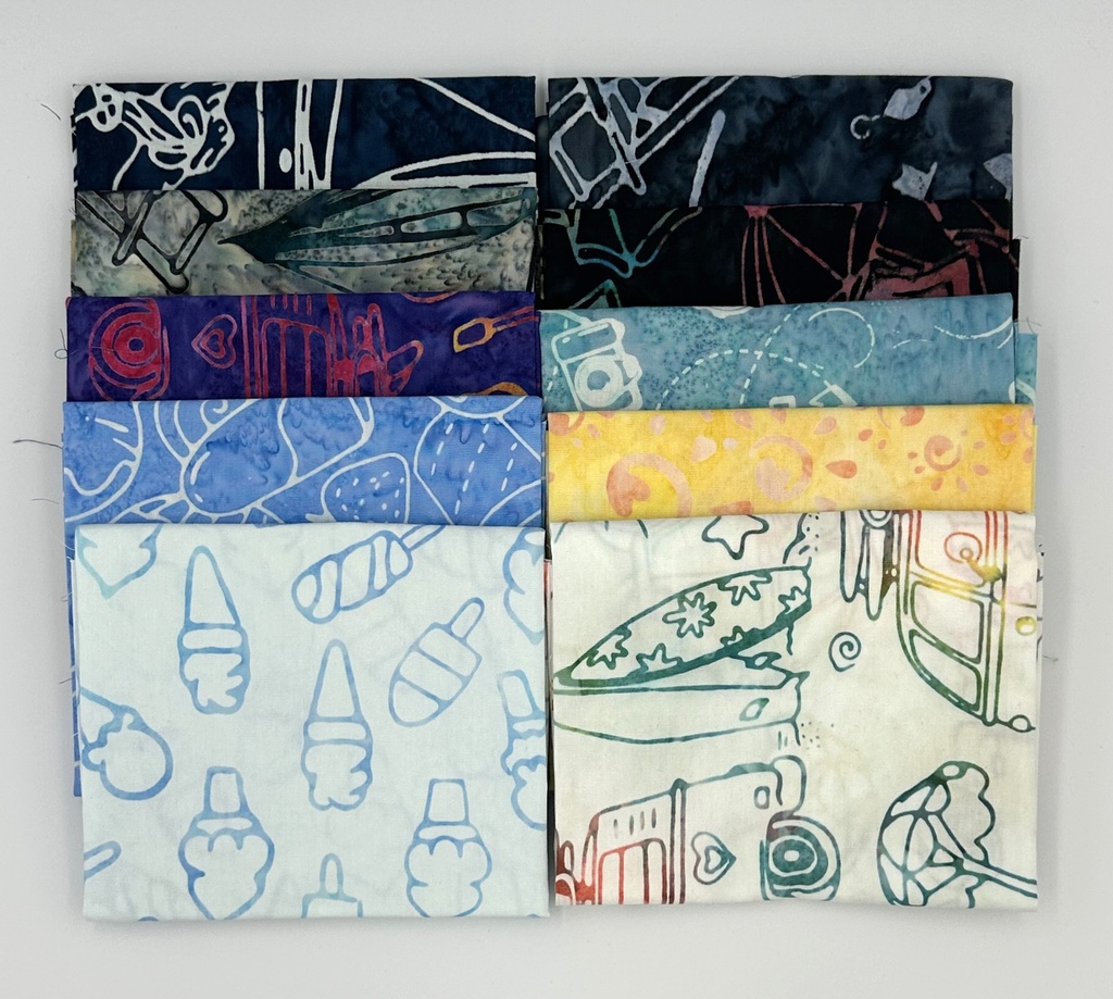 Places You'll Go Fat Quarter Bundle from Expressions Batiks