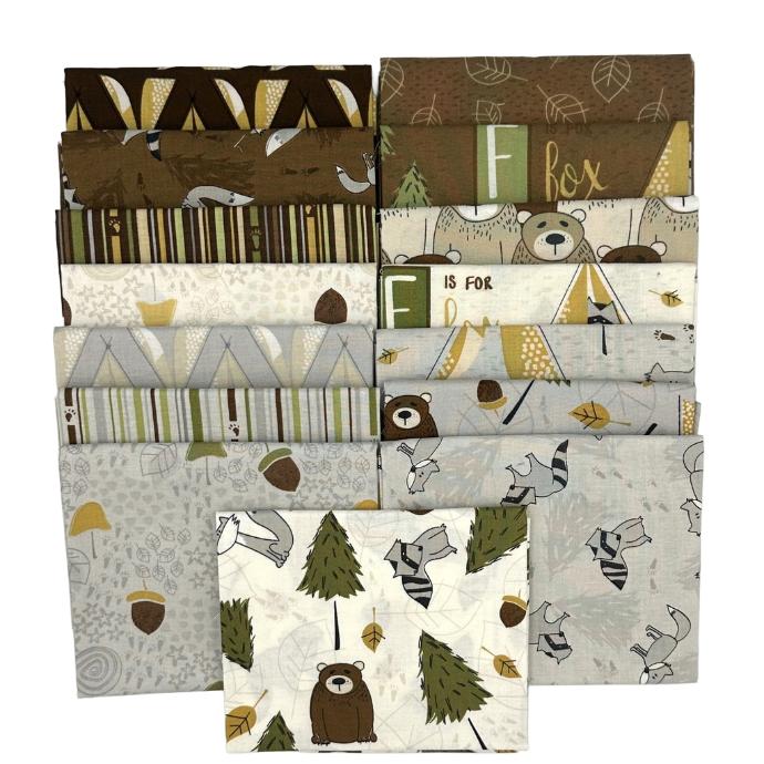 Into the Woodlands Fat Quarter Bundle by Wilmington