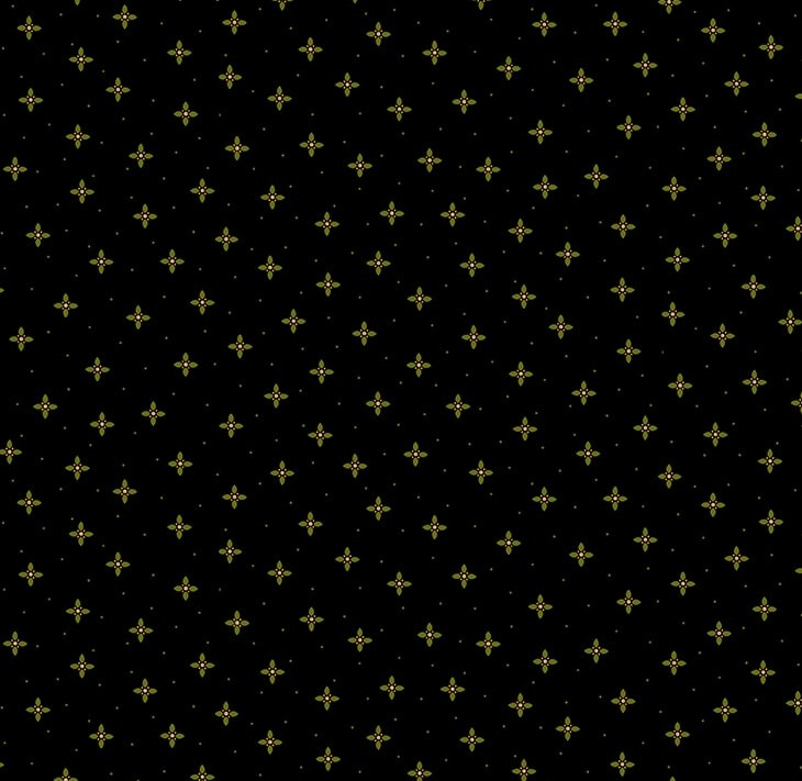 Scrap Basket Favorites Twinkle Star Black by Kim Diehl for Henry Glass Fabrics