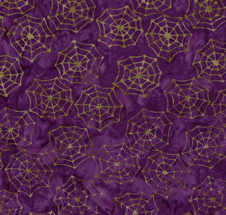 Expressions Batiks Fright This Way Webs Vineyard by Sandy Gervais for Riley Blake Designs