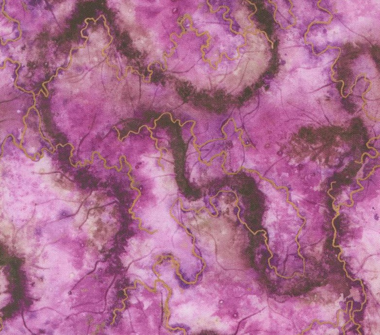 Wanderlust Watercolor Geode Amethyst by Create Joy Project for Moda Fabrics
