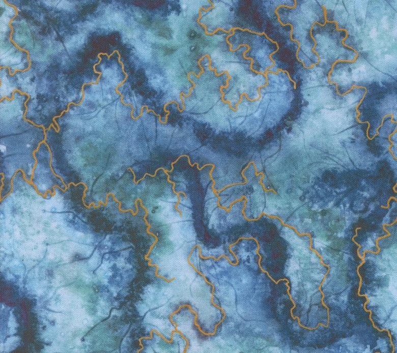 Wanderlust Watercolor Geode River by Create Joy Project for Moda Fabrics