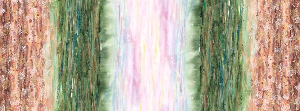 Wanderlust Sunset Valley Landscape Sunrise Field by Create Joy Project for Moda Fabrics