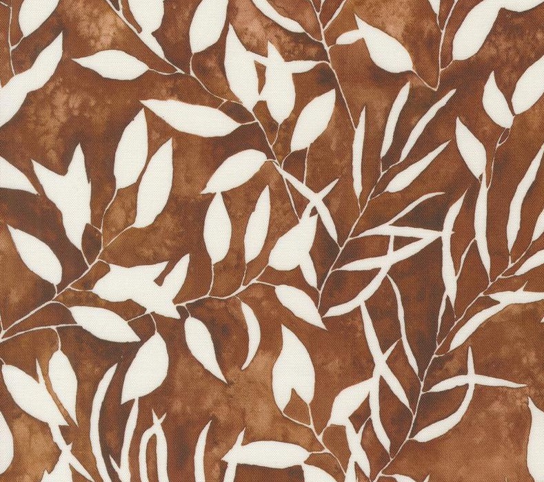 Wanderlust Leaf Silhouette Soil by Create Joy Project for Moda Fabrics