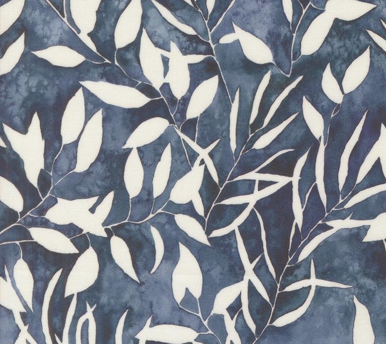 Wanderlust Leaf Silhouette Twilight by Create Joy Project for Moda Fabrics