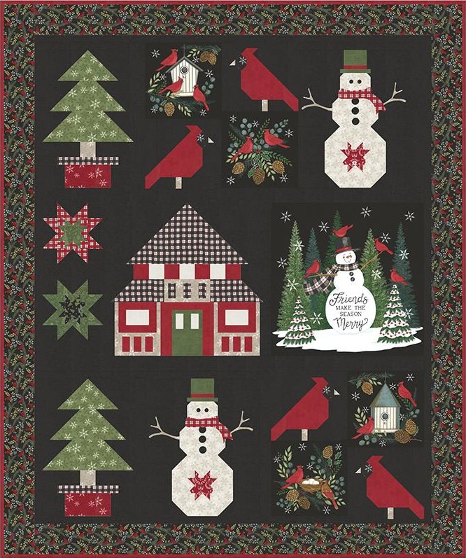 Winter Friends Boxed Quilt Kit by Deb Strain for Moda Fabrics