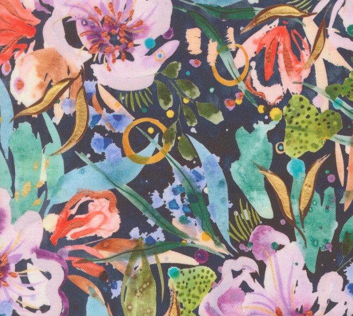 Wanderlust Alpine Floret Floral Twilight by Create Joy Project for Moda Fabrics