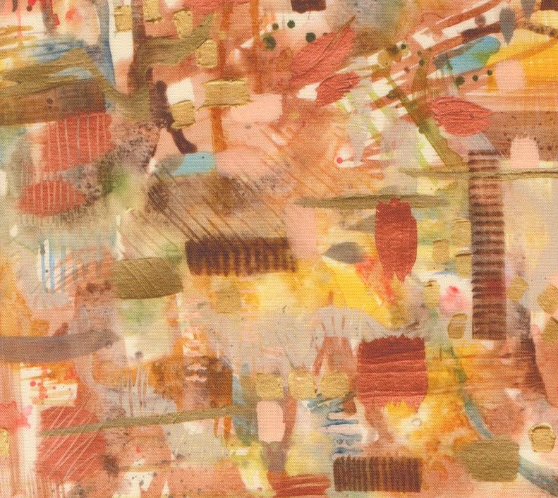 Wanderlust Natures Graffiti Red Ochre by Create Joy Project for Moda Fabrics