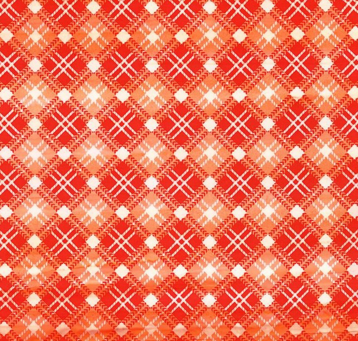 Expressions Batiks A Touch of Celtic Diagonal Plaid Papaya by Patience Griffin for Riley Blake Designs