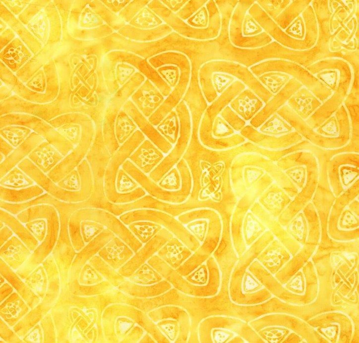 Expressions Batiks A Touch of Celtic Celtic Braids Dandelion by Patience Griffin for Riley Blake Designs