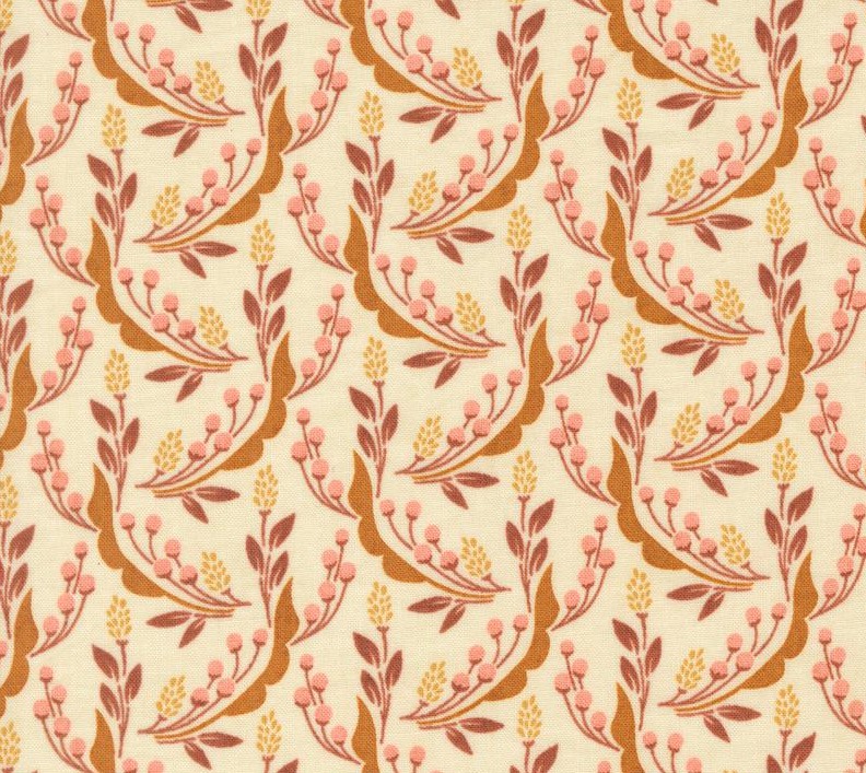 Acorn Hollow Harvest Florals Ecru by BasicGrey for Moda Fabrics
