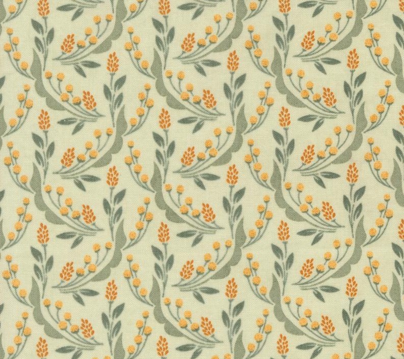 Acorn Hollow Harvest Florals Mist by BasicGrey for Moda Fabrics
