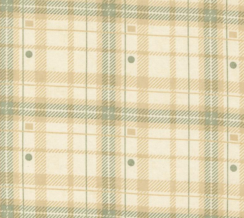 Acorn Hollow Hayride Checks Ecru by BasicGrey for Moda Fabrics