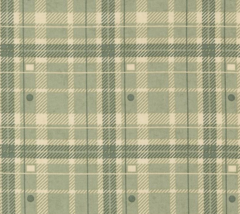 Acorn Hollow Hayride Checks Sage by BasicGrey for Moda Fabrics