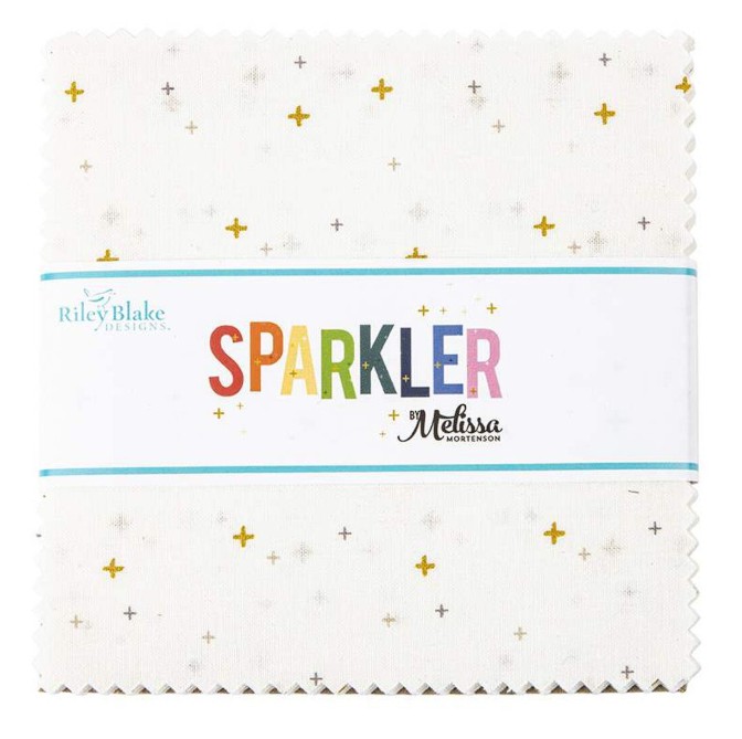 Sparkler 5 Inch White Stacker by Melissa Mortenson for Riley Blake Designs