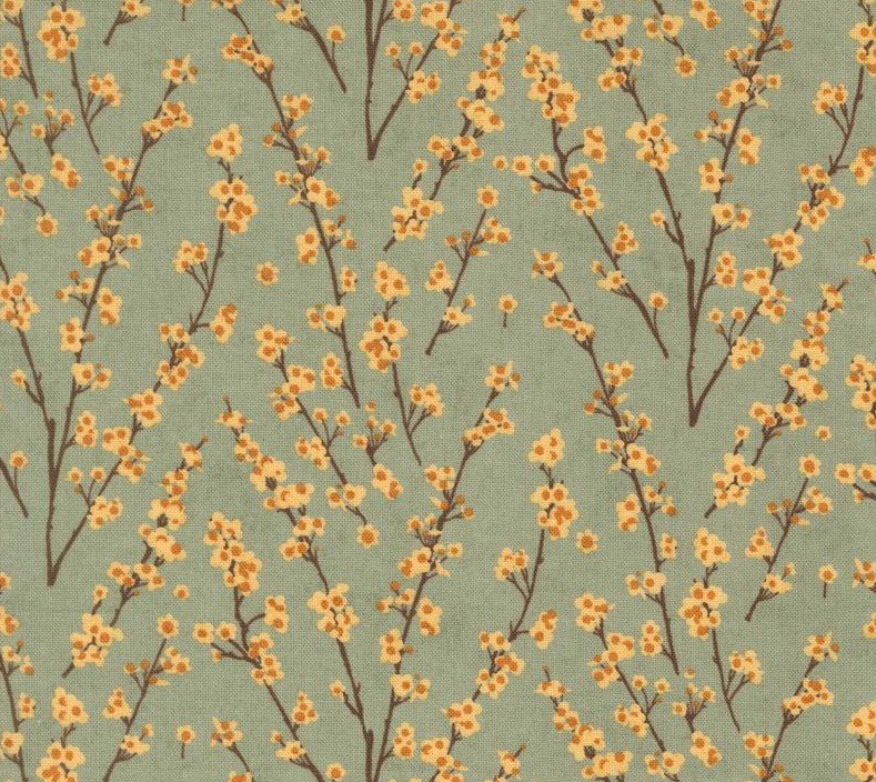 Acorn Hollow Twiggy Florals Sage by BasicGrey for Moda Fabrics