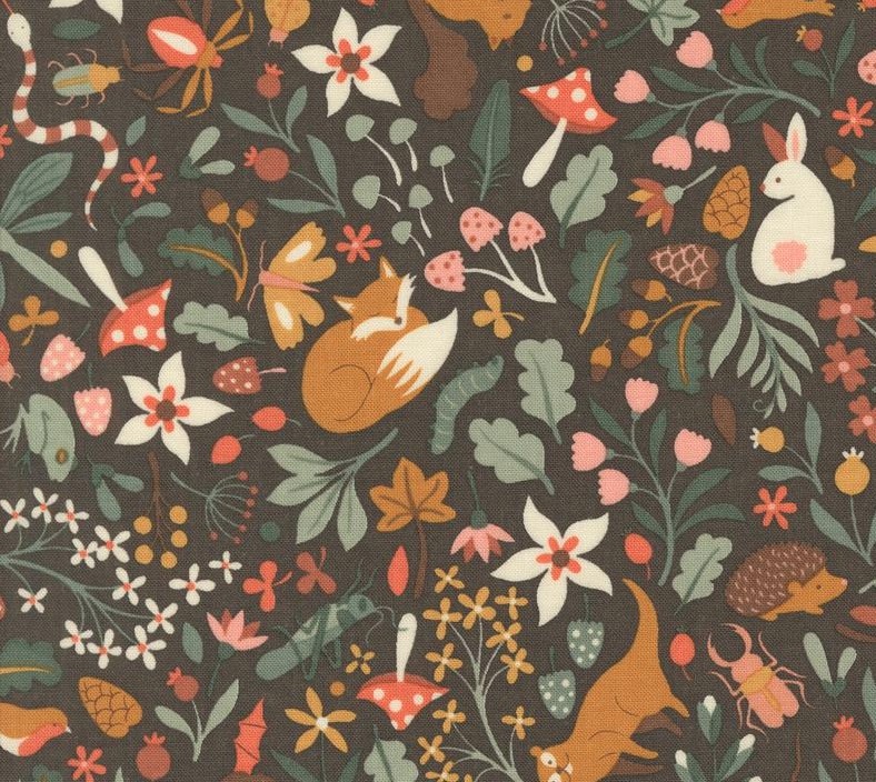 Acorn Hollow Flora and Fauna Soil by BasicGrey for Moda Fabrics